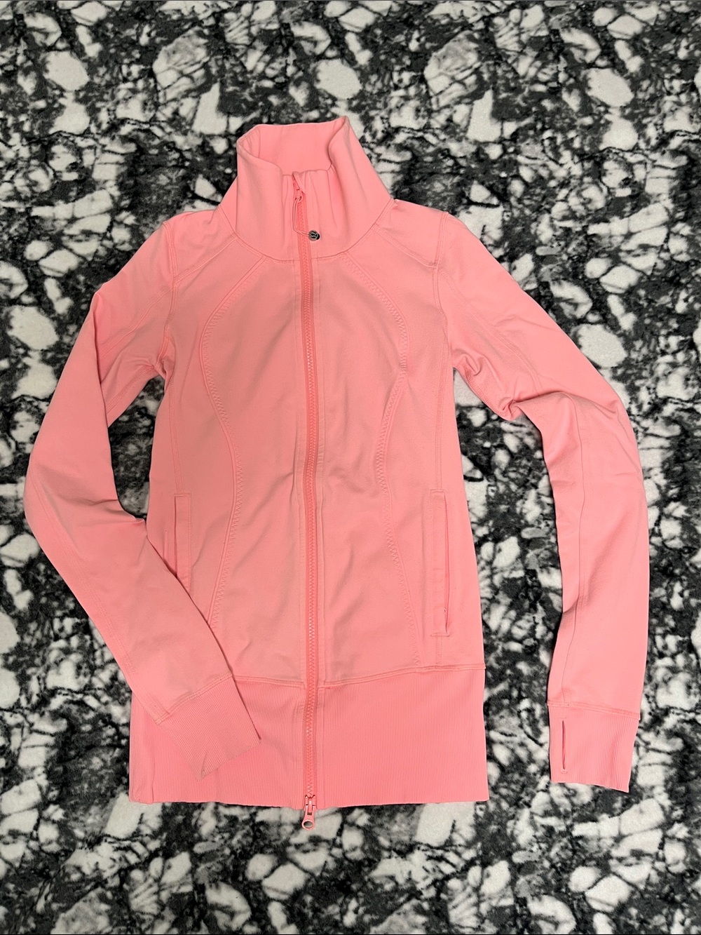 Lululemon In Stride jacket, coral, size 2